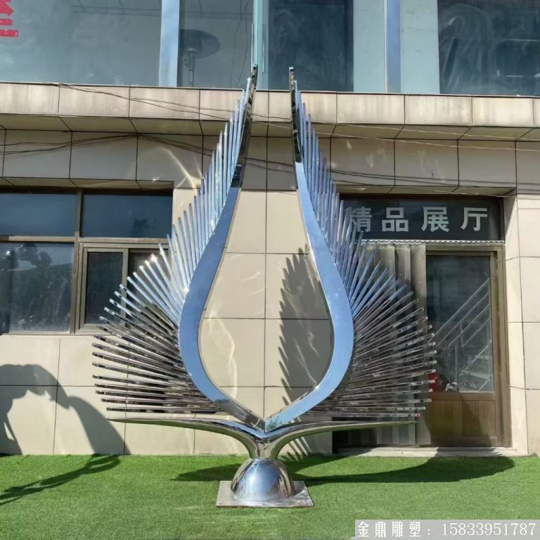 不锈钢翅膀雕塑,异型雕塑1